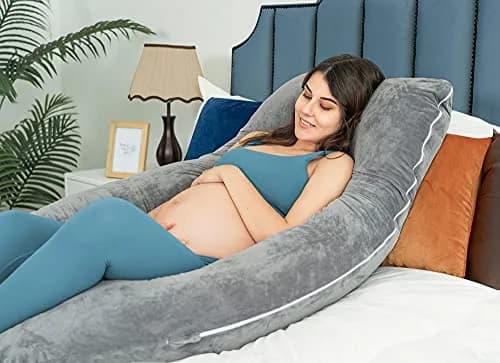 QUEEN ROSE U-Shaped Pregnancy Pillow 140cm (55in) | Full Body Maternity Support for Side Sleepers thumbnail 5