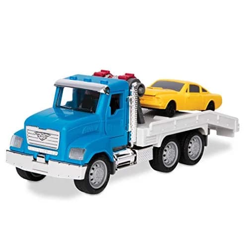 Driven by Battat Micro Tow Truck with Lights & Sounds, Movable Parts, 7-Inch Toy Vehicle | ASTM-Tested for Kids 3+ thumbnail 1
