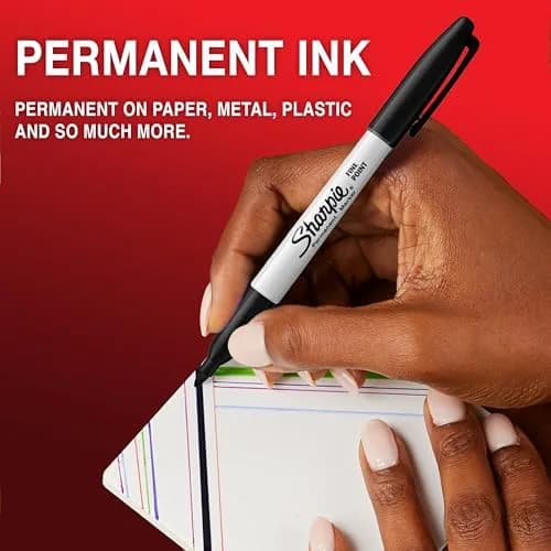 Sharpie Permanent Markers | Fine Point | Assorted Fun Colours | 18 Count | Smooth Ink Flow thumbnail 2