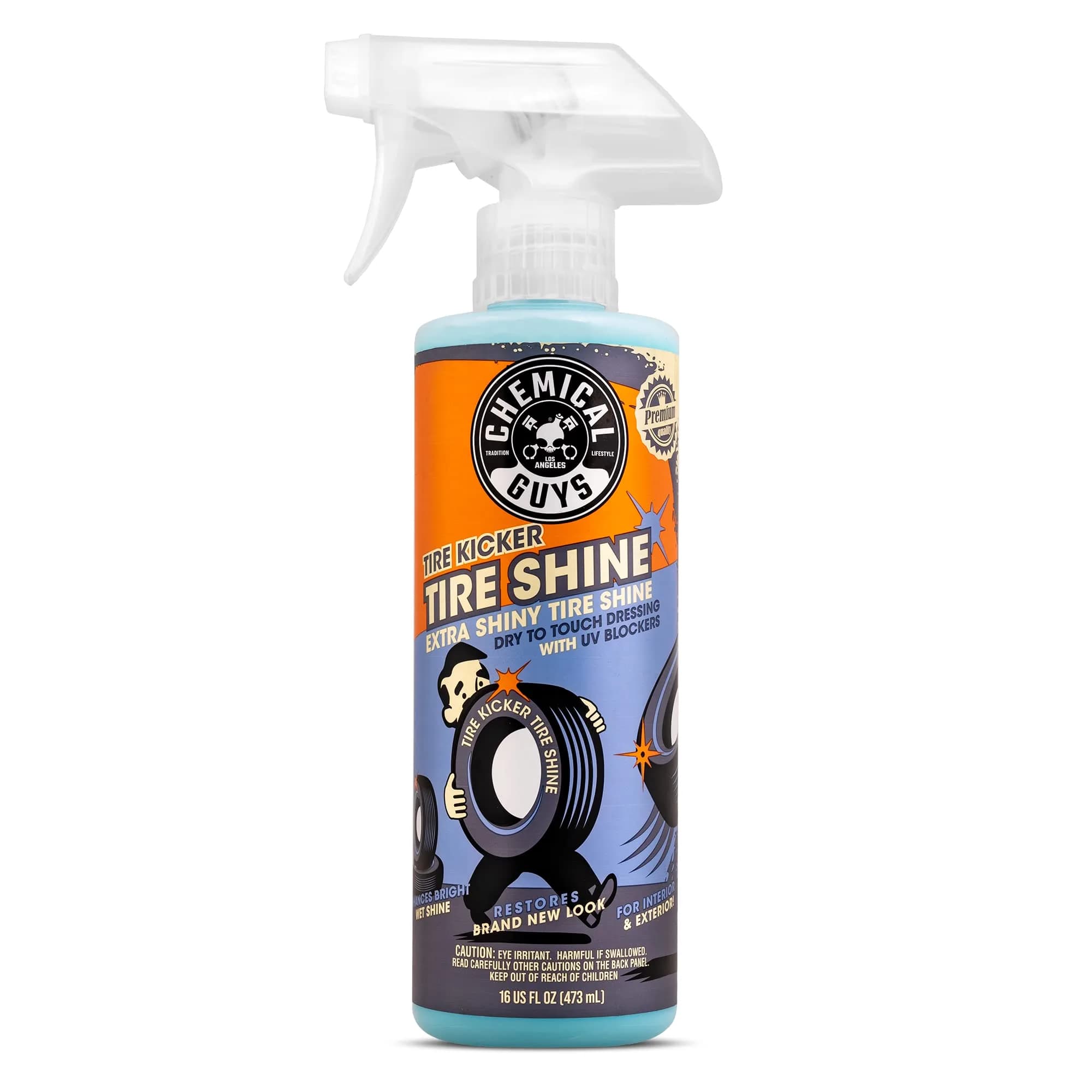Chemical Guys Tire Kicker Extra Glossy Tire Shine Spray 473ml (16 Fl Oz) | Restores Deep Wet Look & Protects Trim - main product image