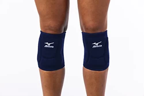 Mizuno LR6 Volleyball Knee Pads Navy Medium | 6.75 inch Sleeve for Full Patella Protection thumbnail 2