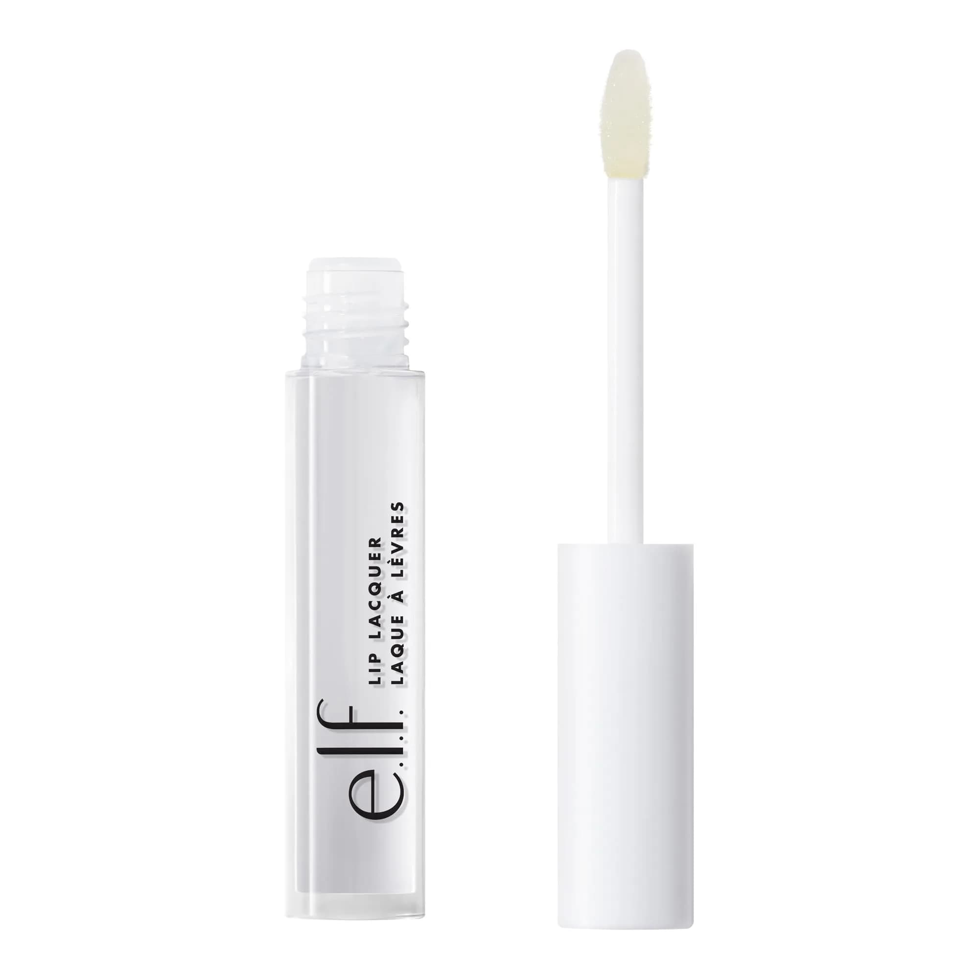 e.l.f. Lip Lacquer, Whisper Pink | High-Shine, Nourishing, Vegan Lip Gloss (0.08 Fl Oz) — Clear
