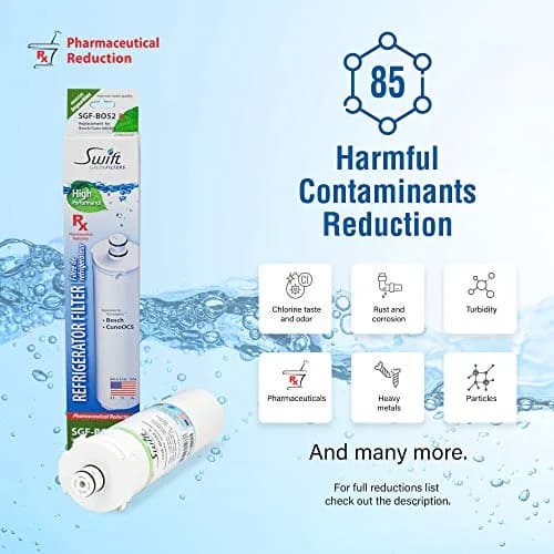 Swift Green Filters SGF-BO52 Rx Compatible Refrigerator Water Filter 2 Pack | NSF Certified, Made in USA thumbnail 6
