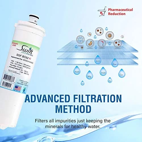 Swift Green Filters SGF-BO52 Rx Compatible Refrigerator Water Filter 2 Pack | NSF Certified, Made in USA thumbnail 8