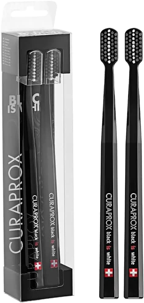 Curaprox Black Toothbrush Duo, 2-Pack | Ultra Soft Bristles for Sensitive Gums thumbnail 8