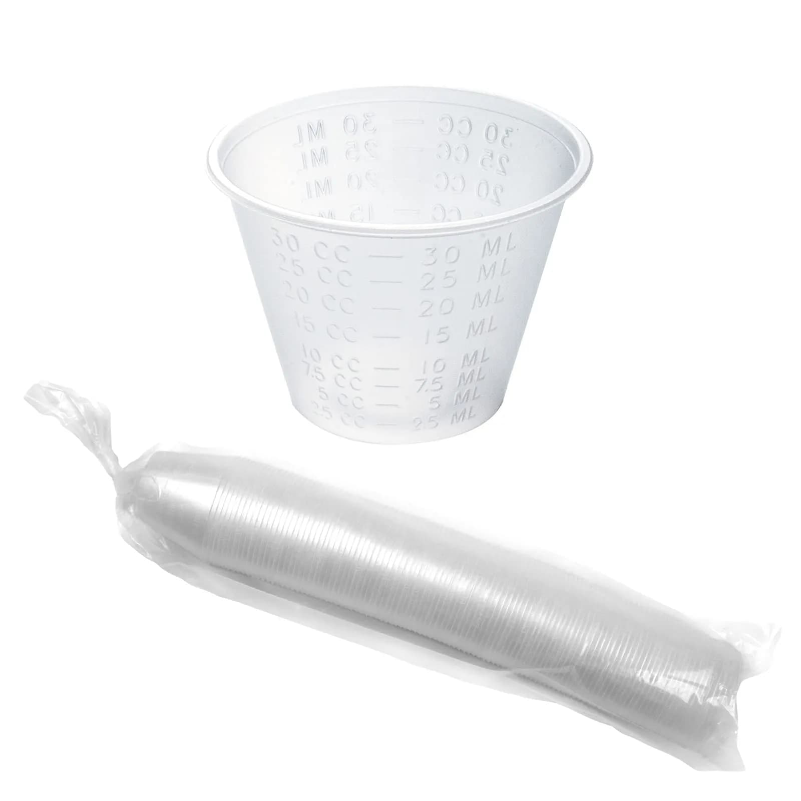 VersaPro 1 oz Medicine Cups 30ml (1 Fl Oz) | Accurate CC and ML Graduation, Pack of 100 - main product image