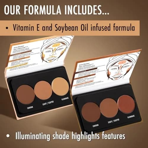 Black Radiance True Complexion Crème Contour Palette Light to Medium | Defines, Sculpts, Highlights thumbnail 5