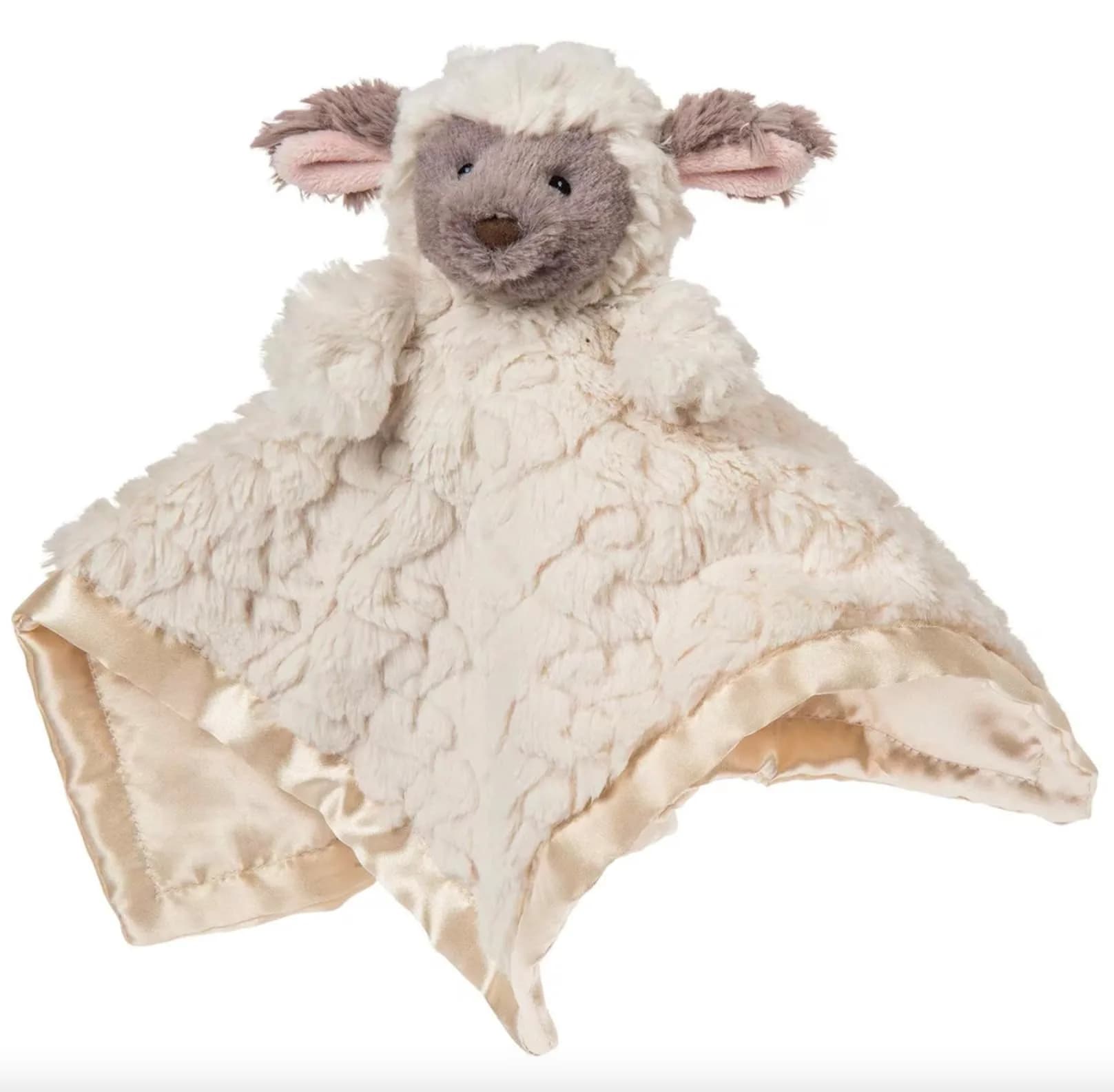 Mary Meyer Putty Nursery Character Blanket Pink Bunny 33cm (13x13 inches) | Soft Polyester Lovey for Babies — Lamb