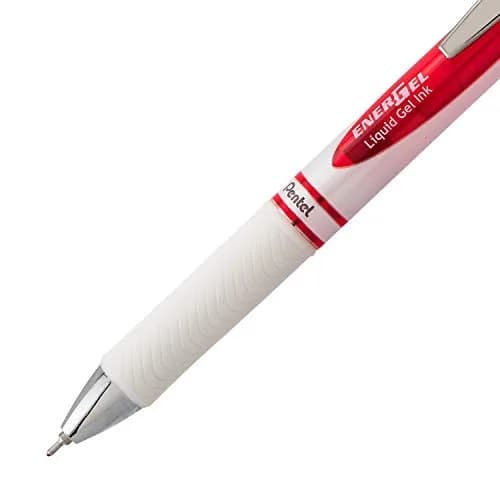 Pentel EnerGel Pearl Liquid Gel Pen 0.7mm Medium Line, Red Ink | Refillable, Smooth Writing thumbnail 4