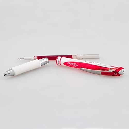 Pentel EnerGel Pearl Liquid Gel Pen 0.7mm Medium Line, Red Ink | Refillable, Smooth Writing thumbnail 5