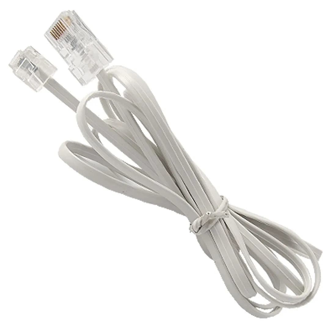 Honbay RJ11 to RJ45 Telephone Cable 1.8m (0.7ft) White | Connect Landline Phones & Modems to Internet - main product image