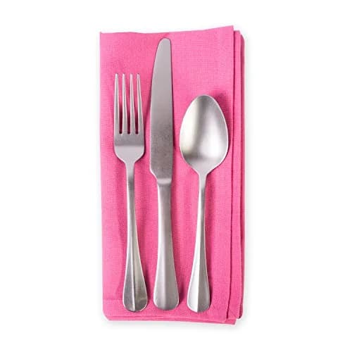 DII Solid Cotton Napkin Set Flamingo 50.8cm x 50.8cm (20" x 20") | Set of 6 Oversized Napkins for Dining thumbnail 5