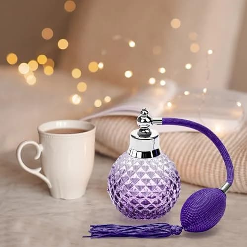 Coolrunner 100ml Perfume Bottle Vintage Atomizer, Purple | Refillable Crystal Spray thumbnail 5