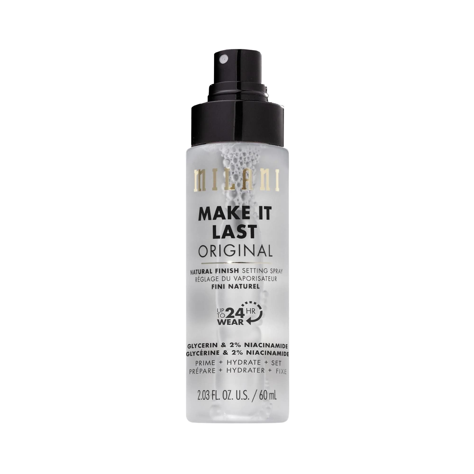 Milani Make It Last Original Natural Finish Setting Spray + Primer 59ml (2 Fl Oz) | Locks Makeup for 24 Hours - main product image