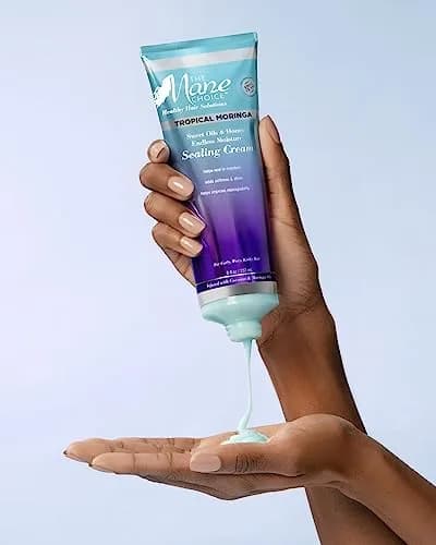 The Mane Choice Tropical Moringa Sweet Oil & Honey Endless Moisture Sealing Cream 237ml (8 Fl Oz) | Hydrates & Defines Curls thumbnail 4