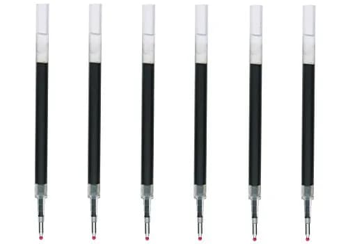 MUJI Smooth Writing Gel Ink Ballpoint Pen Refills, Black 0.5 mm, 6 Pack | Ultra Fine Point Writing Instrument thumbnail 1