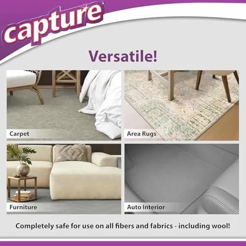 Capture Carpet & Rug Dry Cleaner Powder 1.13 kg (2.5 lb) | Absorbs Dirt, Spills & Odors thumbnail 8