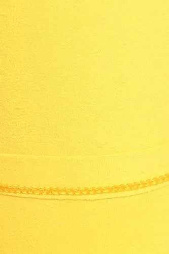 Leggings Depot Womens 1" Waistband High Waisted Solid Leggings Pants (Full Length, Yellow, One Size) thumbnail 5