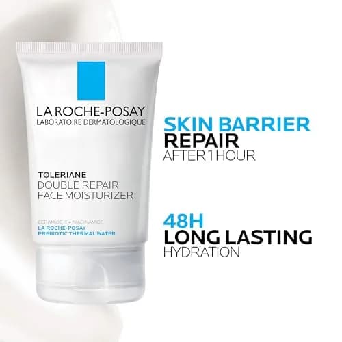 La Roche-Posay Toleriane Double Repair Face Moisturizer 95ml (3.38 Fl Oz) | Prebiotic Skincare for Sensitive Skin thumbnail 3
