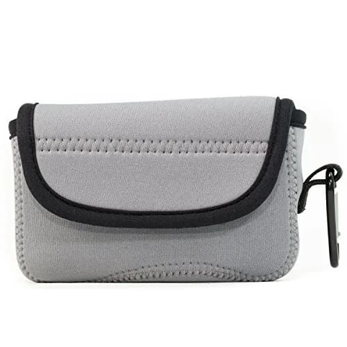 MegaGear Fujifilm X100F, X100T, X100S Camera Case | Ultra Light Neoprene, Carabiner, Gray thumbnail 4
