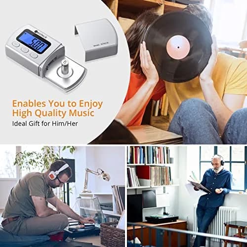 Neoteck Digital Turntable Stylus Force Gauge 0.01g/5.00g with Blue LCD | Essential for Vinyl Playback Accuracy thumbnail 3