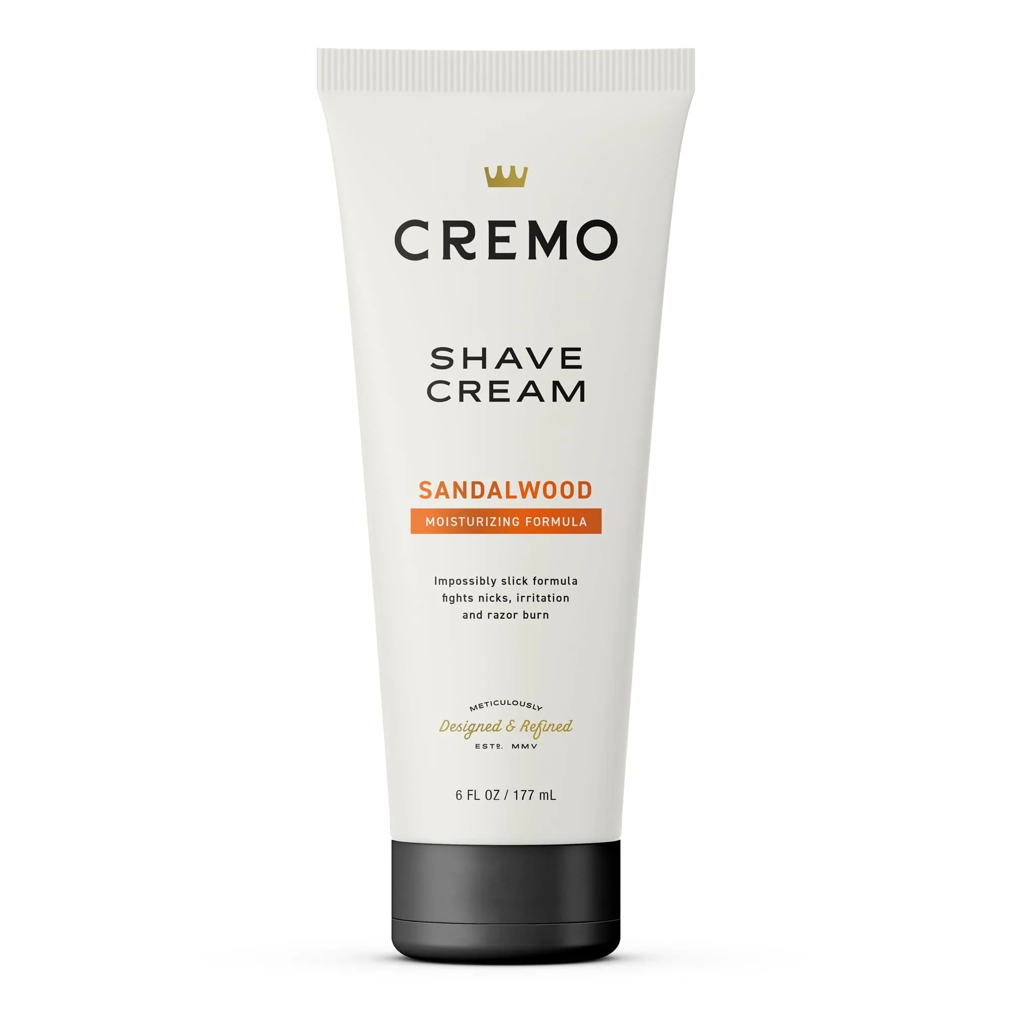 Cremo Sandalwood Shaving Cream for Men 177ml (6 Fl Oz) | Barber Grade Smooth Shave