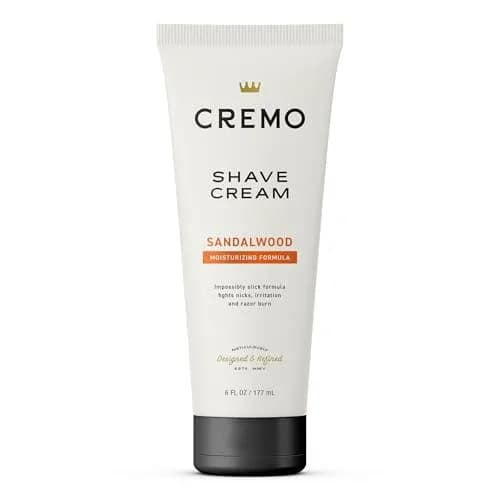 Cremo Sandalwood Shaving Cream for Men 177ml (6 Fl Oz) | Barber Grade Smooth Shave thumbnail 1