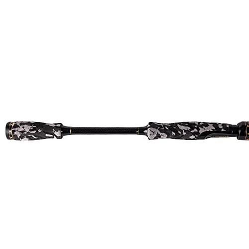 Entsport 7-Feet 2-Piece Spinning Fishing Rod | Medium Heavy, 2 Tips, Carbon Fiber thumbnail 3