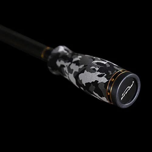 Entsport 7-Feet 2-Piece Spinning Fishing Rod | Medium Heavy, 2 Tips, Carbon Fiber thumbnail 5