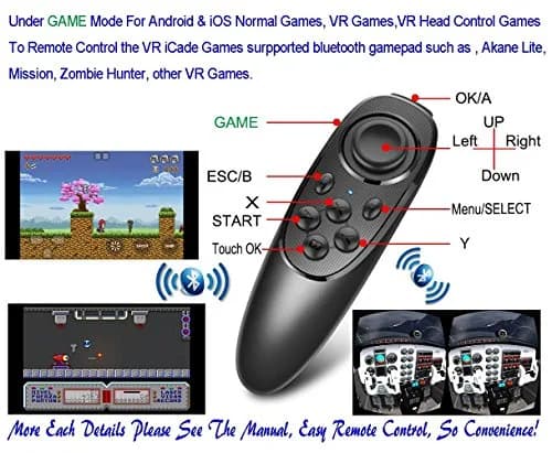 VR EMPIRE Bluetooth Remote Controller Gamepad 11.6cm x 4.5cm x 1.35cm | Universal for VR, Games, Media, Presentations thumbnail 2