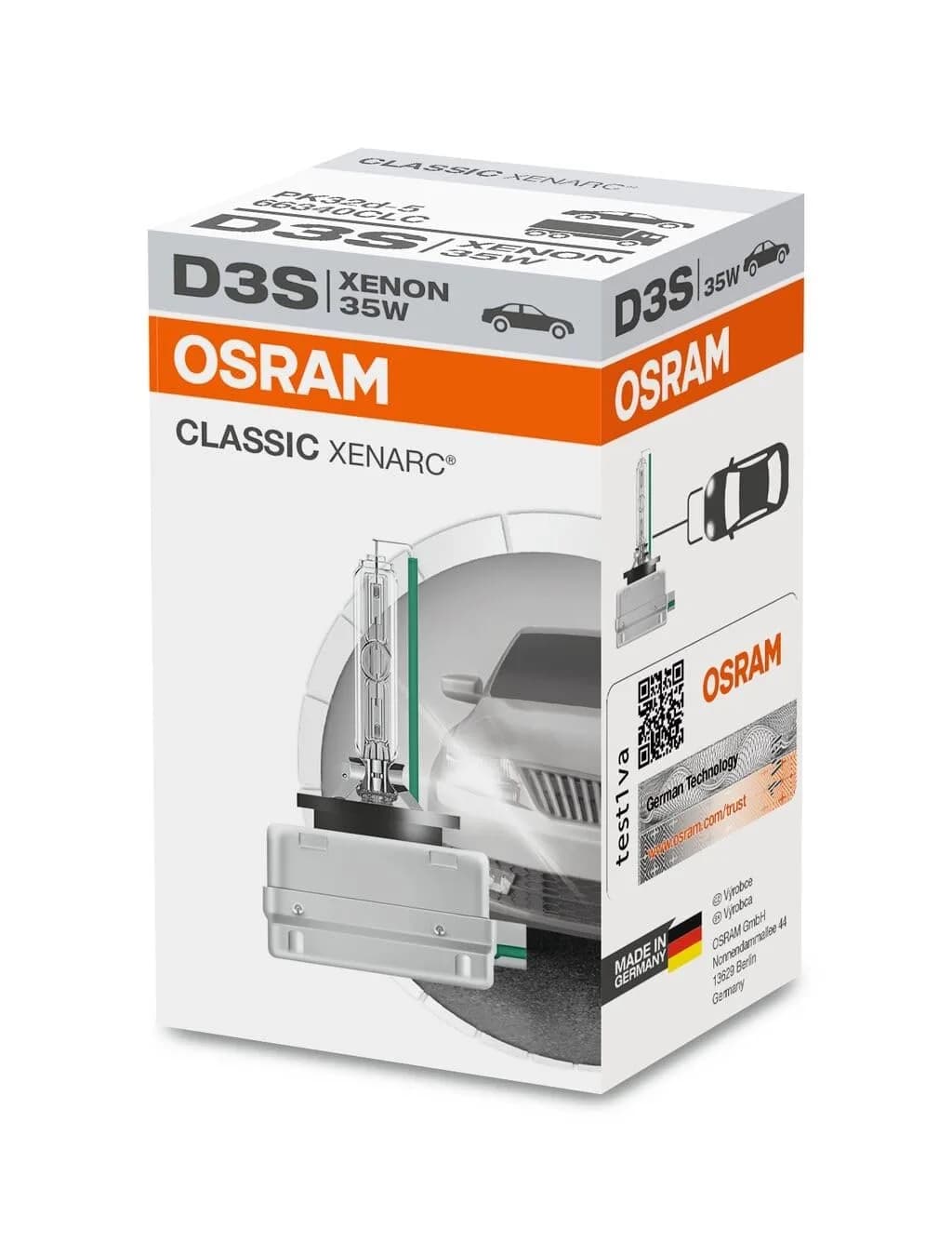 OSRAM Xenarc Classic D3S HID Xenon Bulb 4000K 35W | OEM Quality Replacement for Cars - main product image