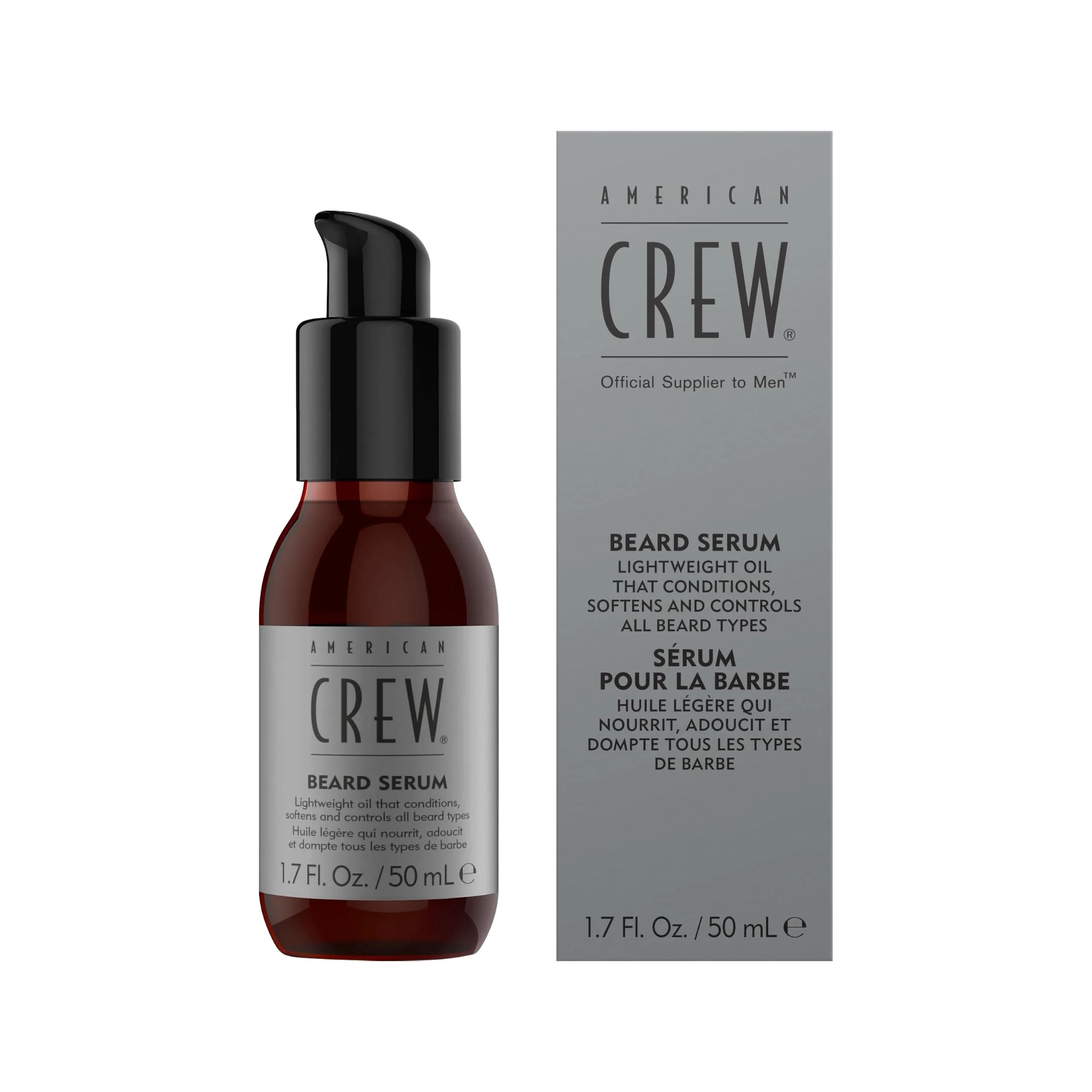 American Crew Beard Serum 1.7 fl oz | Lightweight Conditioning Oil for Men - main product image