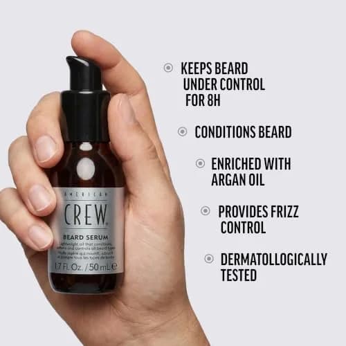 American Crew Beard Serum 1.7 fl oz | Lightweight Conditioning Oil for Men thumbnail 3