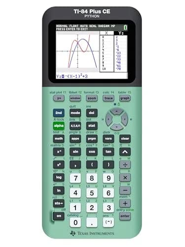 Texas Instruments TI-84 Plus CE Graphing Calculator, Mint, 19.1cm (7.57in) | CE Certified thumbnail 1