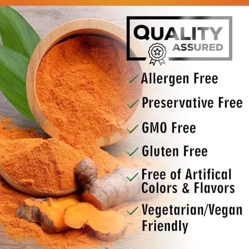 Nature's Nutrition Turmeric Curcumin Supplement 1950mg with BioPerine & Organic Turmeric | 60 Vegan Capsules thumbnail 7