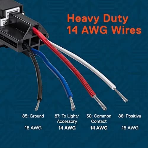 ONLINE LED STORE 12V 6 Pack Bosch Style 4-Pin 30A Fused Relay Kit | Automotive Switches & Relays thumbnail 5