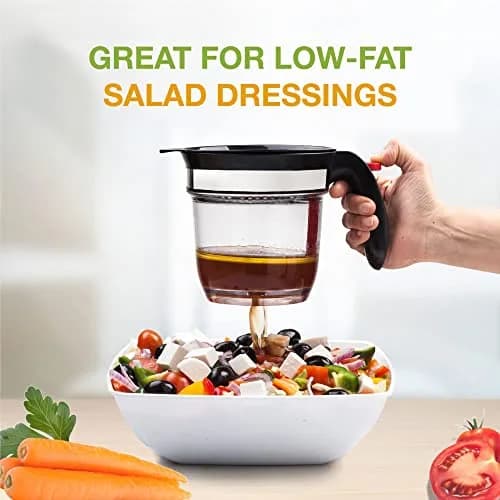 VONDIOR Food Strainer with Bottom Release | 4-Cup Grease Separator for Cooking & Juicing thumbnail 5