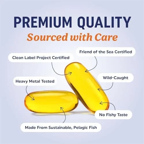 MAV NUTRITION Triple Strength Omega 3 Fish Oil 3600 mg, EPA & DHA, 2100mg Omega-3, 120 Softgels | Doctor-Formulated for Heart & Brain Health thumbnail 3
