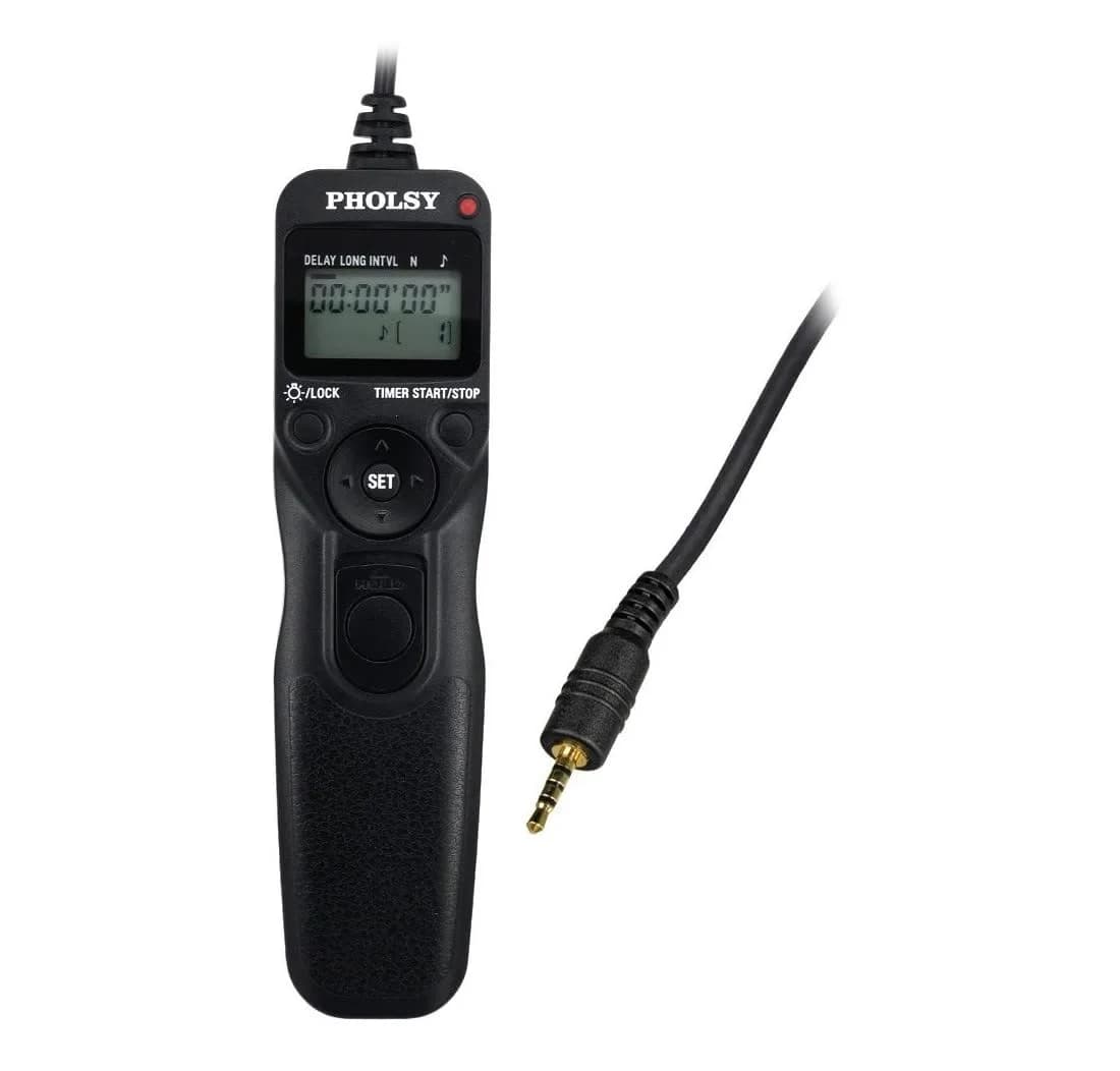 PHOLSY P6 Timer Remote Control Cable with Intervalometer for Panasonic | Long Exposure & Time-Lapse - main product image