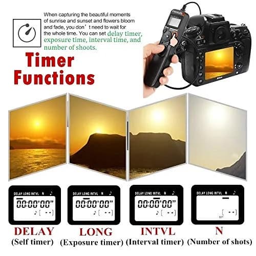PHOLSY P6 Timer Remote Control Cable with Intervalometer for Panasonic | Long Exposure & Time-Lapse thumbnail 4
