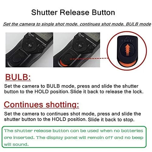 PHOLSY P6 Timer Remote Control Cable with Intervalometer for Panasonic | Long Exposure & Time-Lapse thumbnail 3