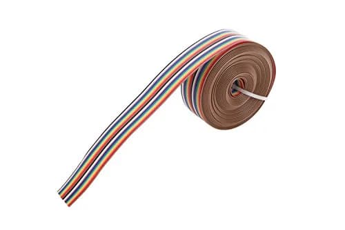 Eowpower 20 Pin Rainbow Color Flat Ribbon IDC Cable 5m | 2.54mm Pitch, Copper Material thumbnail 5