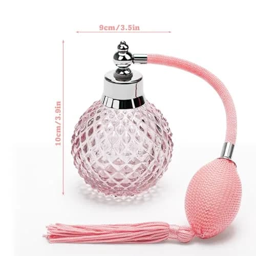 Coolrunner 100ml Crystal Art Refillable Perfume Atomizer Bottle,Long Spray | Vintage Crystal Design thumbnail 4