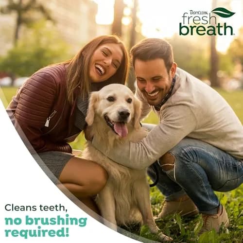 TropiClean Fresh Breath Dog Toothpaste Peanut Butter Flavor 59ml (2 Fl Oz) | No Brush Needed Plaque & Tartar Remover thumbnail 7