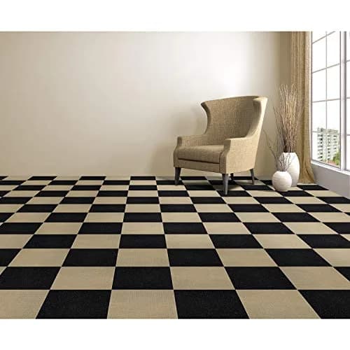 ACHIM Nexus Peel & Stick Carpet Tiles 12 x 12 in (30.5 x 30.5 cm) Black | 12 Sq Ft Coverage thumbnail 5