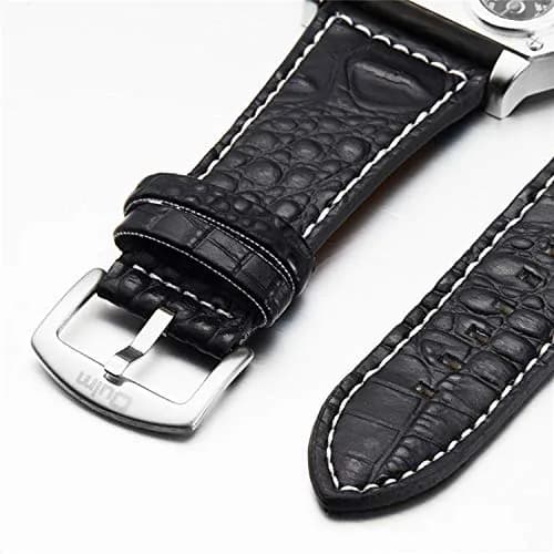 Avaner Men's Oversized Big Face Steampunk Retro Leather Wrist Watch | Dual Time Zone Analog Quartz thumbnail 7