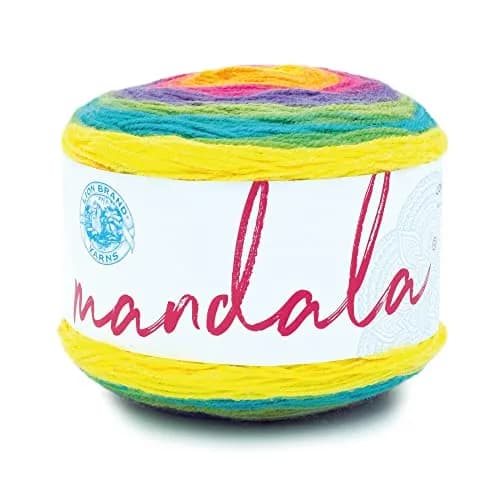 Lion Brand Yarn Mandala DK Crochet Yarn Gnome Multicolor 5.3 oz (150 g) | 590 yd (540 m) Light DK Weight Acrylic thumbnail 1