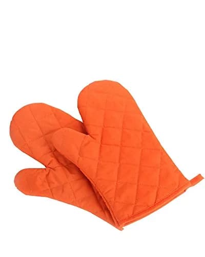 Nachvorn Heat Resistant Oven Mitts 26.7 cm (10.5 in) | Premium Quilted Cotton & Polyester Mittens thumbnail 1