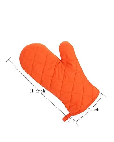 Nachvorn Heat Resistant Oven Mitts 26.7 cm (10.5 in) | Premium Quilted Cotton & Polyester Mittens thumbnail 2