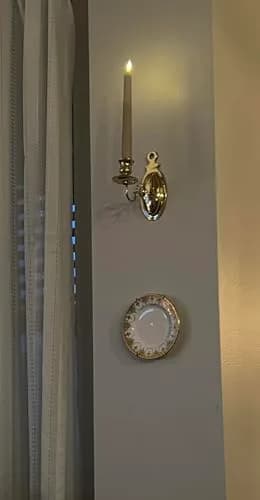 Rocky Mountain Goods Plate Hanger for Wall and Mounting Hardware - Fits Decorative Plates and platters - Heavy Duty Polished Brass (11" - 18") thumbnail 4